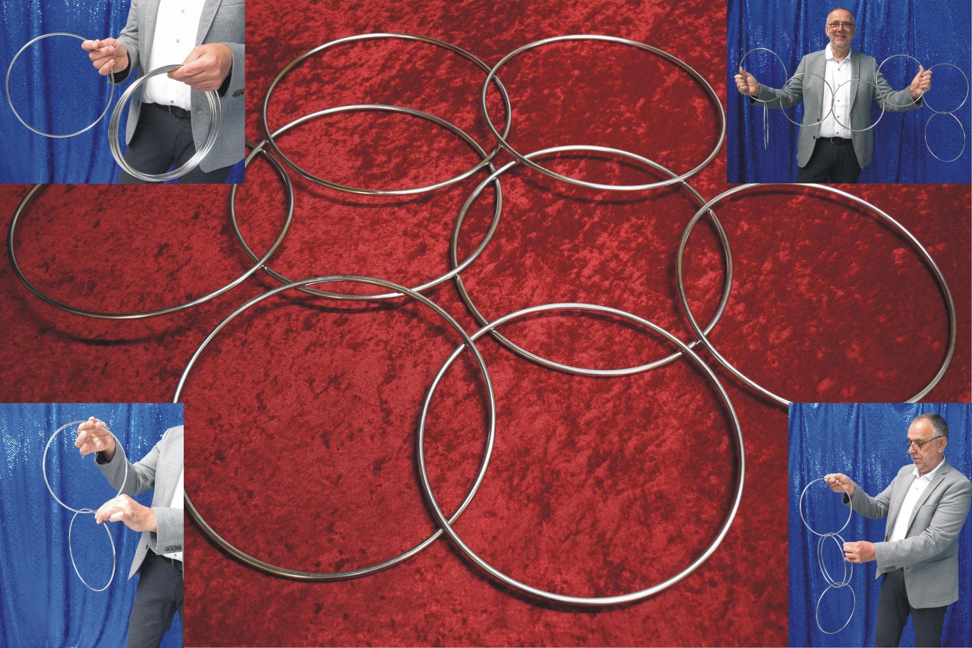 Verbindungsringe de Luxe 10 Zoll Edelstahl von Future Magic